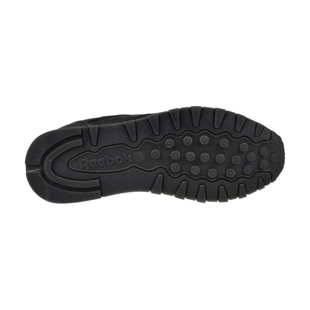 Reebok Classic Leather Men's Shoes Black/Black/Grey 100243913