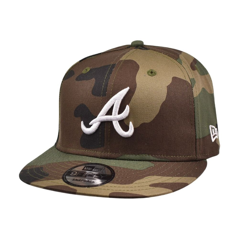 New Era 9Fifty Atlanta Braves Snapback Men's Adjustable Hat Camo 11941948 (OS)