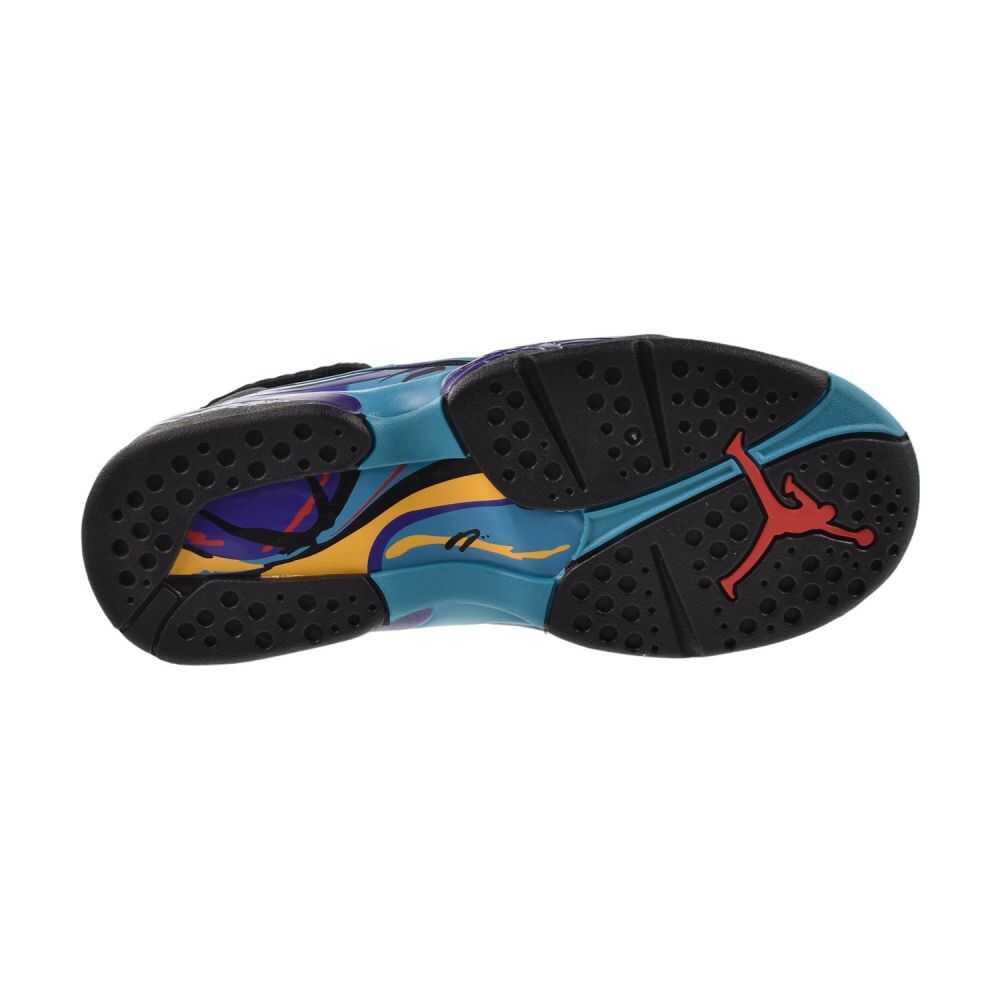 Jordan 8 Retro (GS) Big Kids' Shoes Black/Multi-Color 305368-006