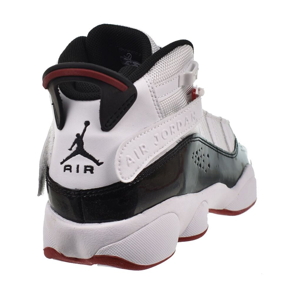 Jordan 6 Rings (GS) Big Kids' Shoes White/Black-Varsity Red 323419-164