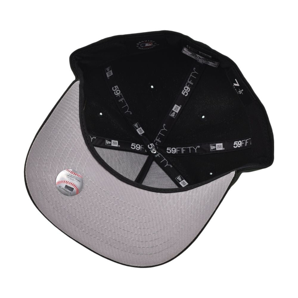 New Era Script Safety Pin Pittsburgh Pirates Mens Fitted Hat Black 60668864