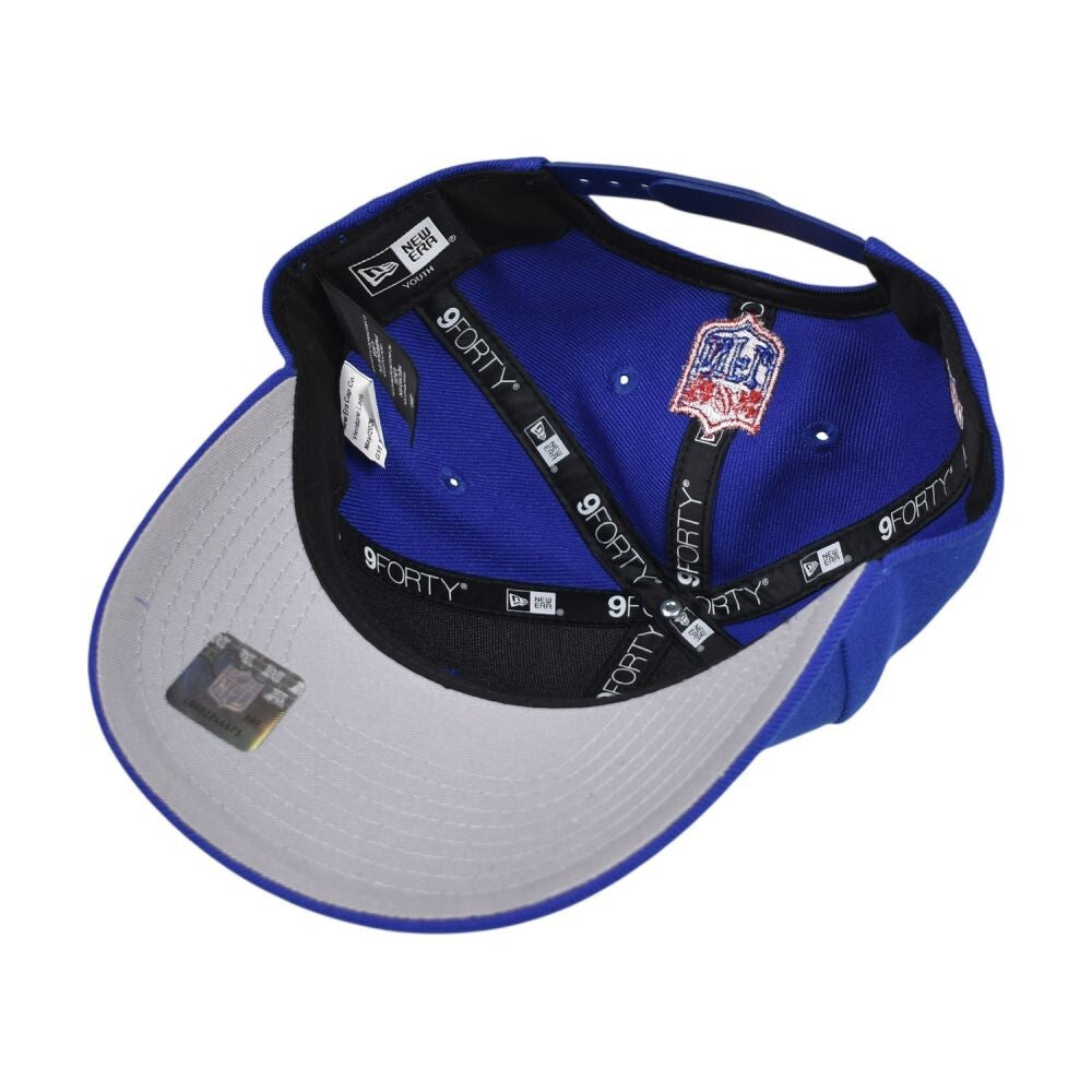 New Era NY Giants 9Forty M-Crown Kids' Snapback Hat Royal Blue 60747033