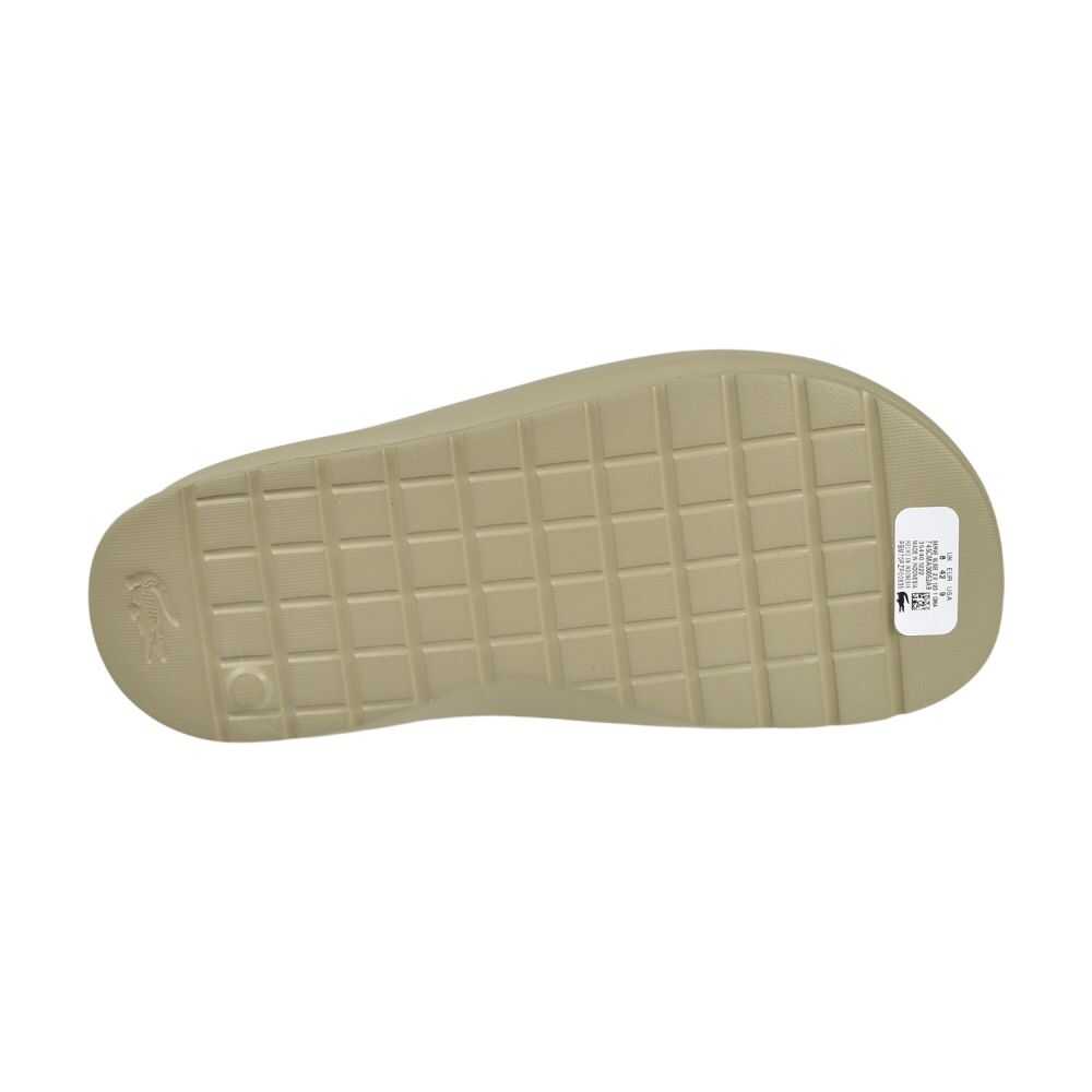 Lacoste Serve Slide 2.0 Men's Shoes Khaki/Off White 745cma0005-2a9