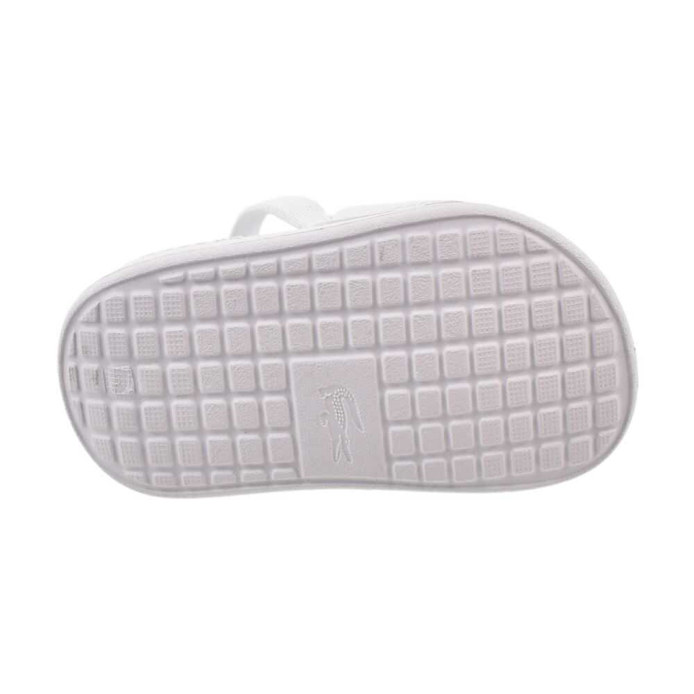 Lacoste Serve Slide 1.0 Toddlers' Sandals White/Green 747cui0002-082