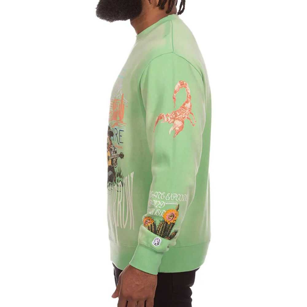 Billionaire Boys Club Tomorrow Sunset Men's Sweatshirt Green 841-9302-ag