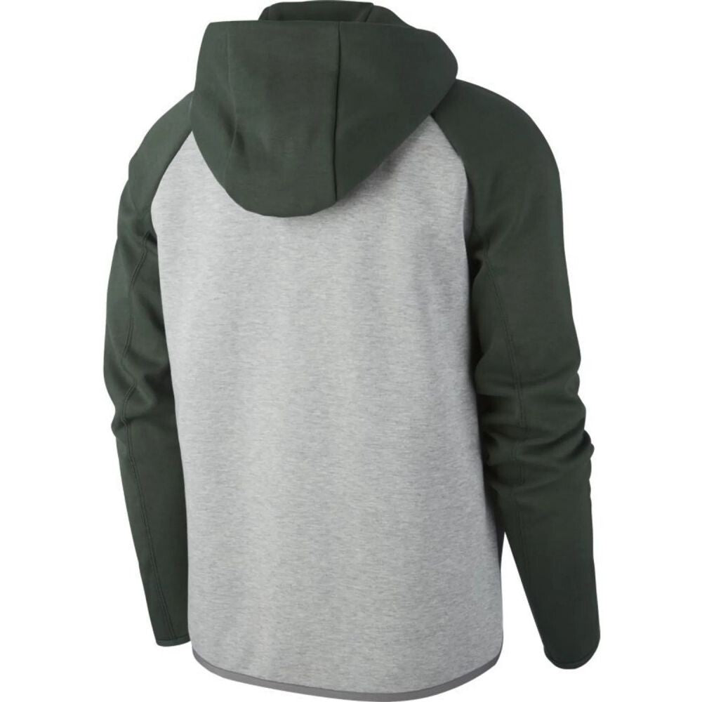 Nike Sportswear Tech Fleece Full Zip Men's Hoodie Grey/Green 928483-065