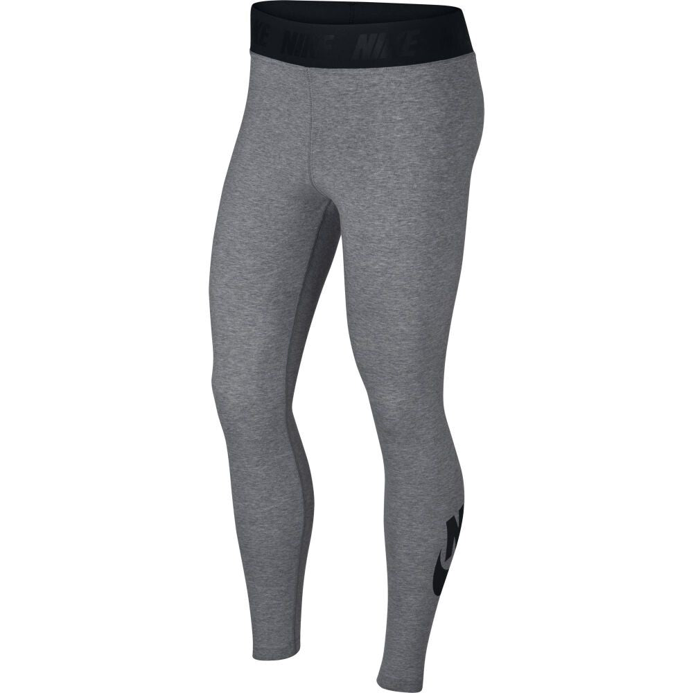 Nike Sportswear Leg-A-See Women's High-Rise Leggings Carbon Heather-Bl