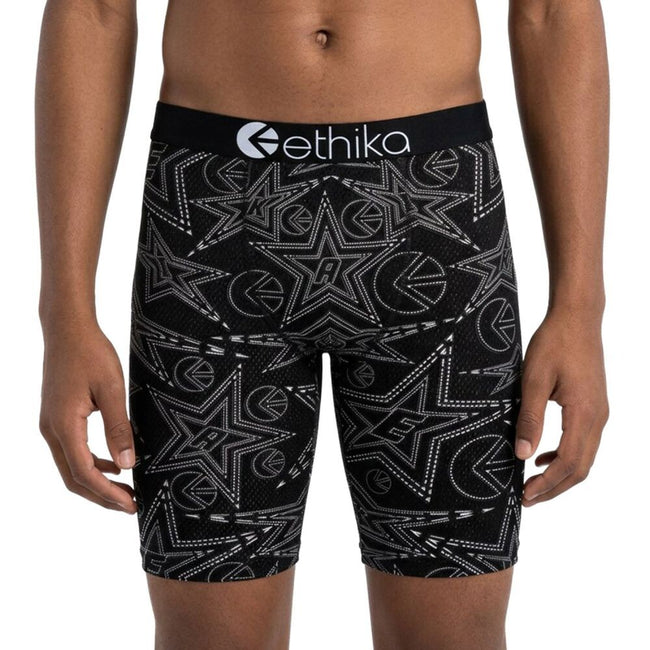 Ethika Good Denim Kids' Boxers Black/White bhoaaj2501-blw