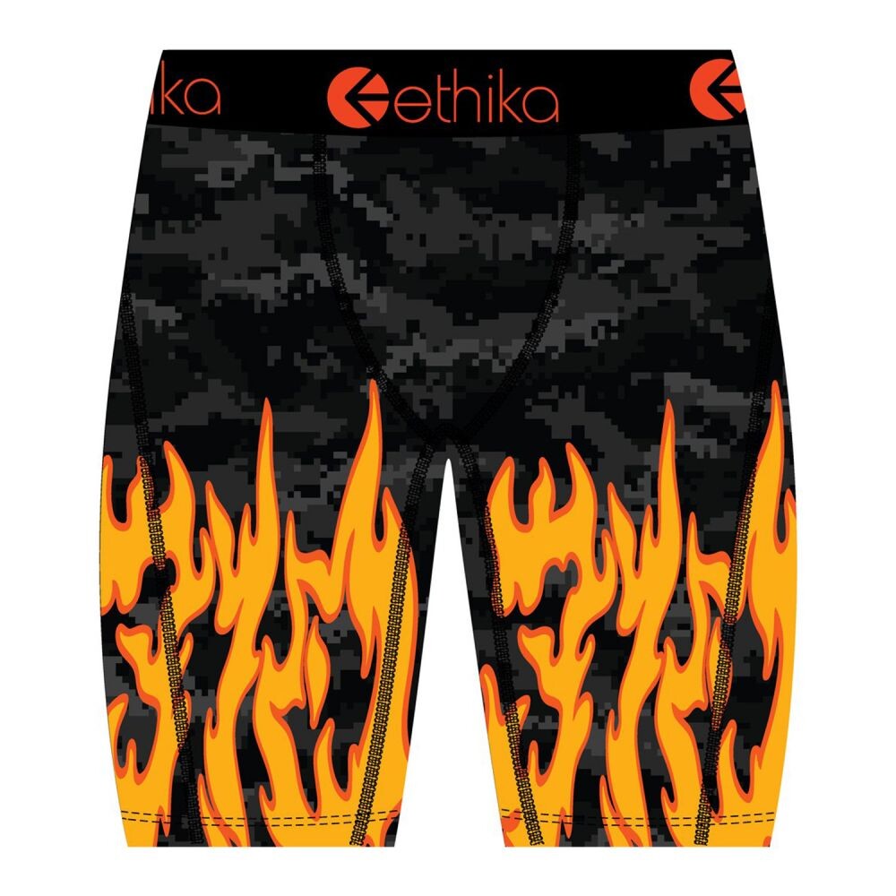 Ethika Like Bow Kids' Boxers Orange/Black bhoaaj2509-orb