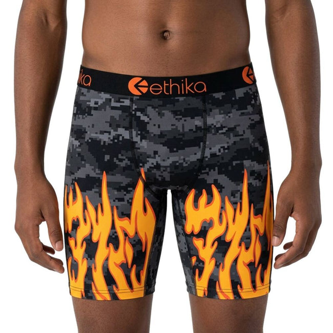 Ethika Like Bow Kids' Boxers Orange/Black bhoaaj2509-orb