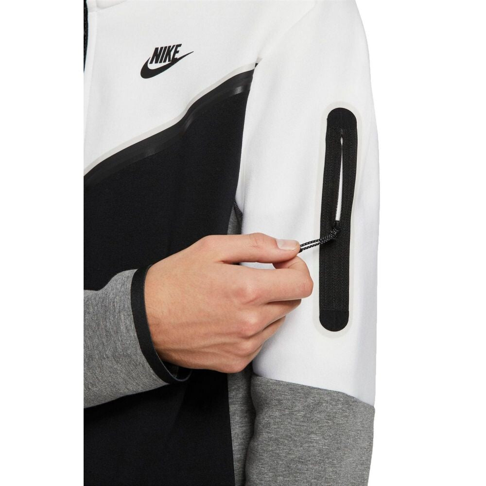 Nike Fleece Full-Zip Men's Hoodie White/Black cu4489-101