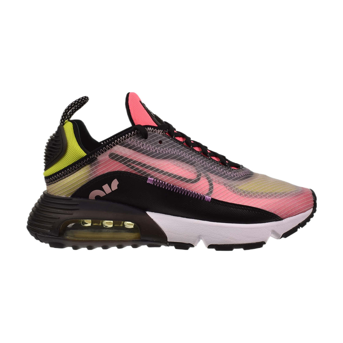 nike air max 2090 trainers in black and pink