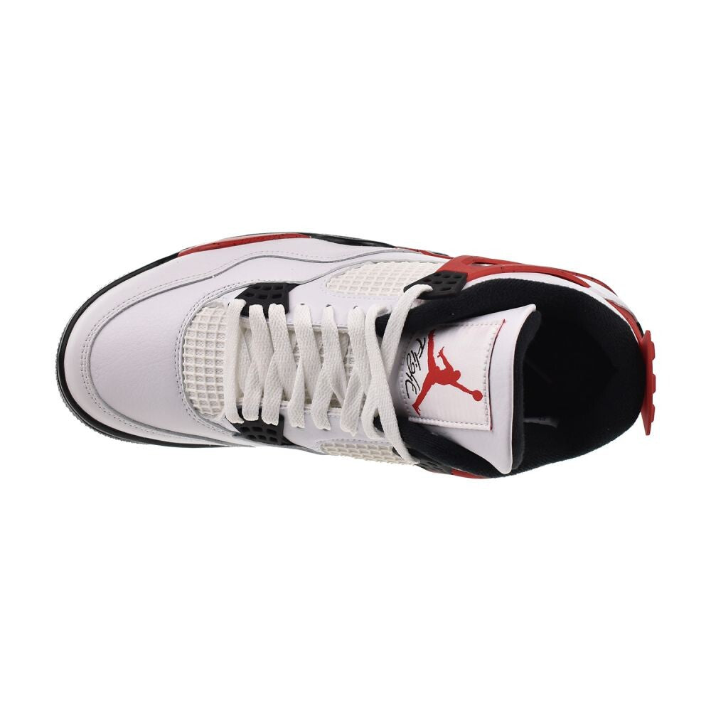 Air Jordan 4 Retro Men's Shoes White/Fire-Red/Black dh6927-161
