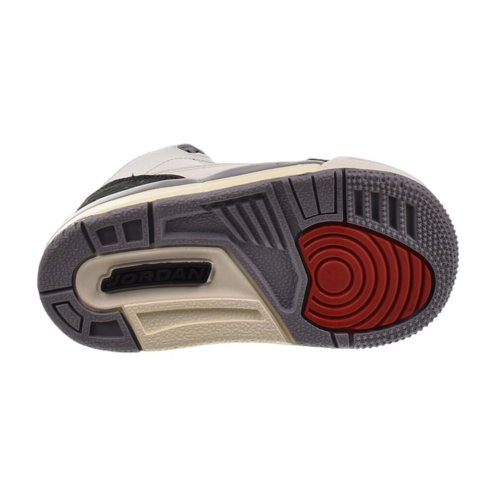 Jordan 3 Retro (TD) Toddlers' Shoes Summit White/Fire Red dm0968-106