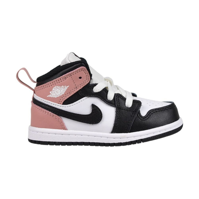 Jordan 1 Mid (TD) Toddlers' Shoes White/Black-Rust Pink dq8425-100
