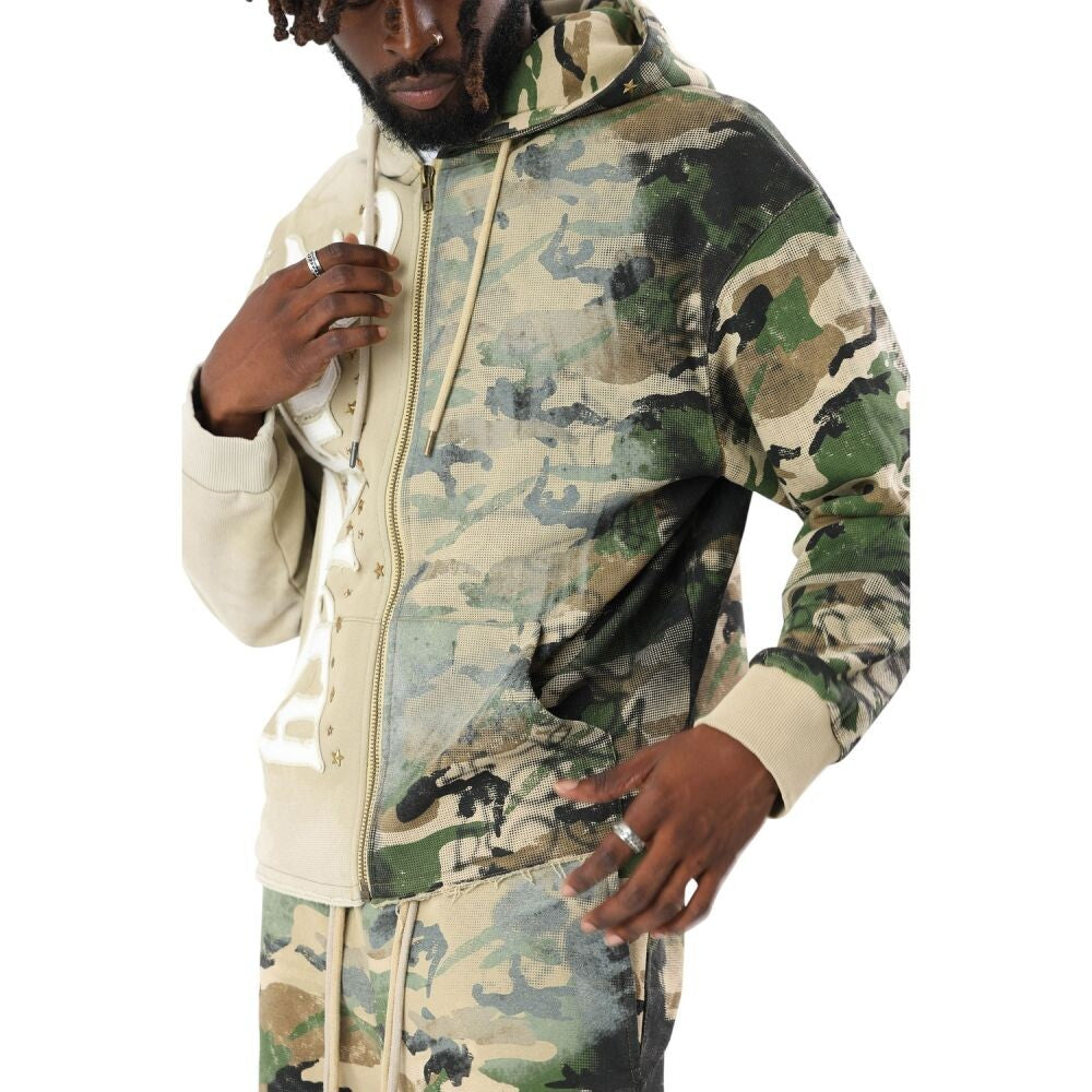 Smoke Rise Royalty Color Block Men's Hoodie Wood Camo fo26f532-na5
