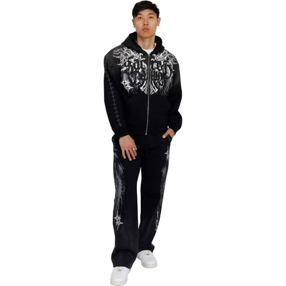 Smoke Rise Sacred Dawn Fleece Men's Sweatpants Black fp26f537-black