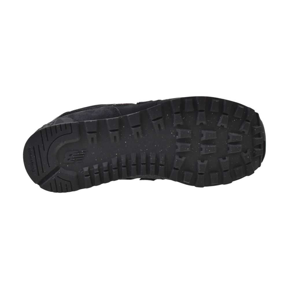 New Balance 574 (Wide) Big Kids' Shoes Black gc574-eve-W
