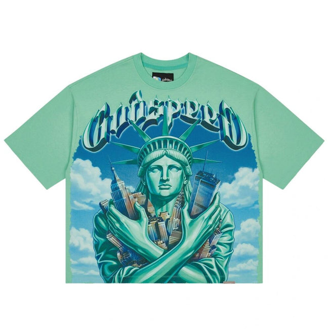 Godspeed Empire Guardian Men's T-Shirt Aqua gdspd42-aq