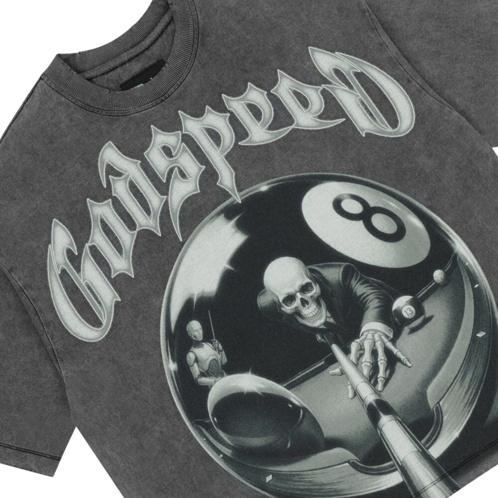 Godspeed 8Ball CP Men's T-Shirt Grey Wash gdspd59-gw