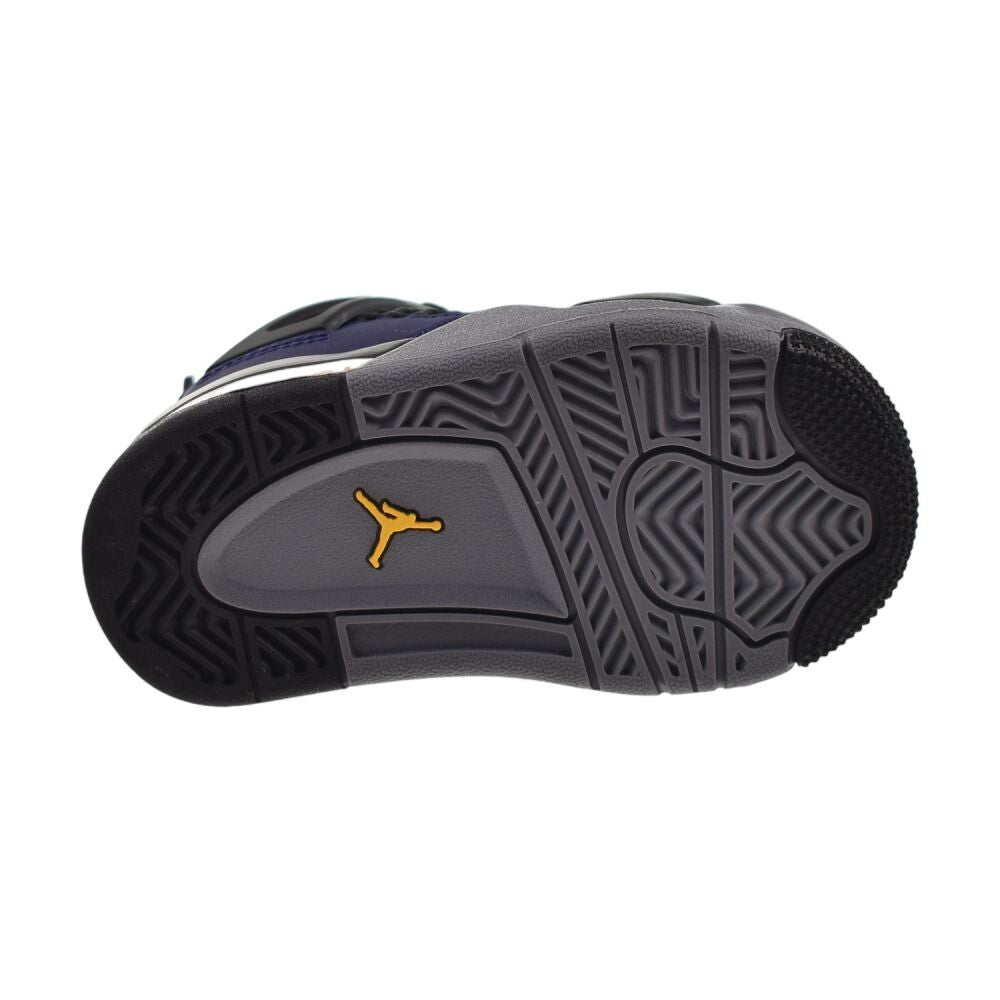 Jordan 4 Retro OG (TD) "Lakers" Toddlers' Shoes Imperial Purple ib4387-500