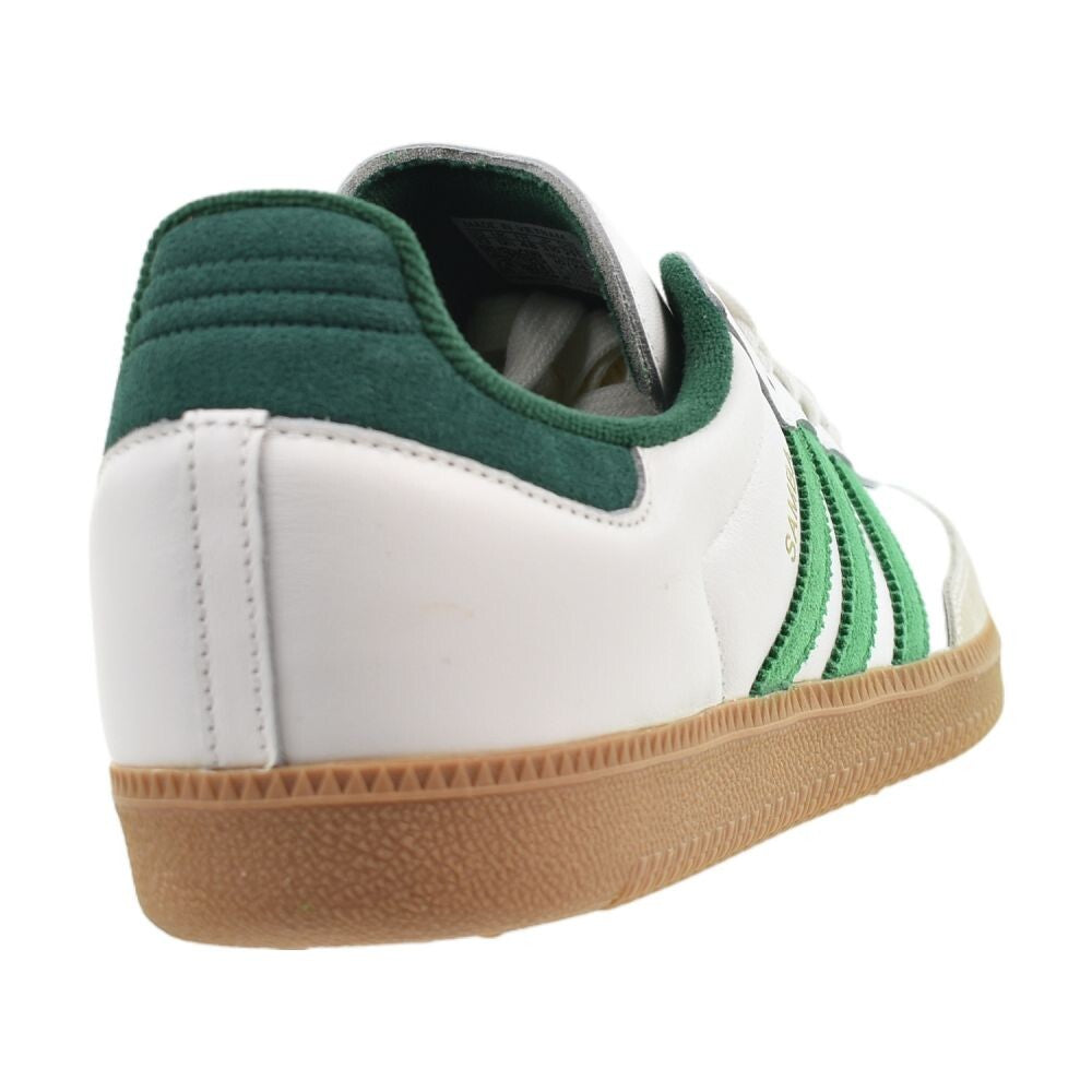 adidas Samba OG Shoes - Men's - White / Green / Collegiate Green