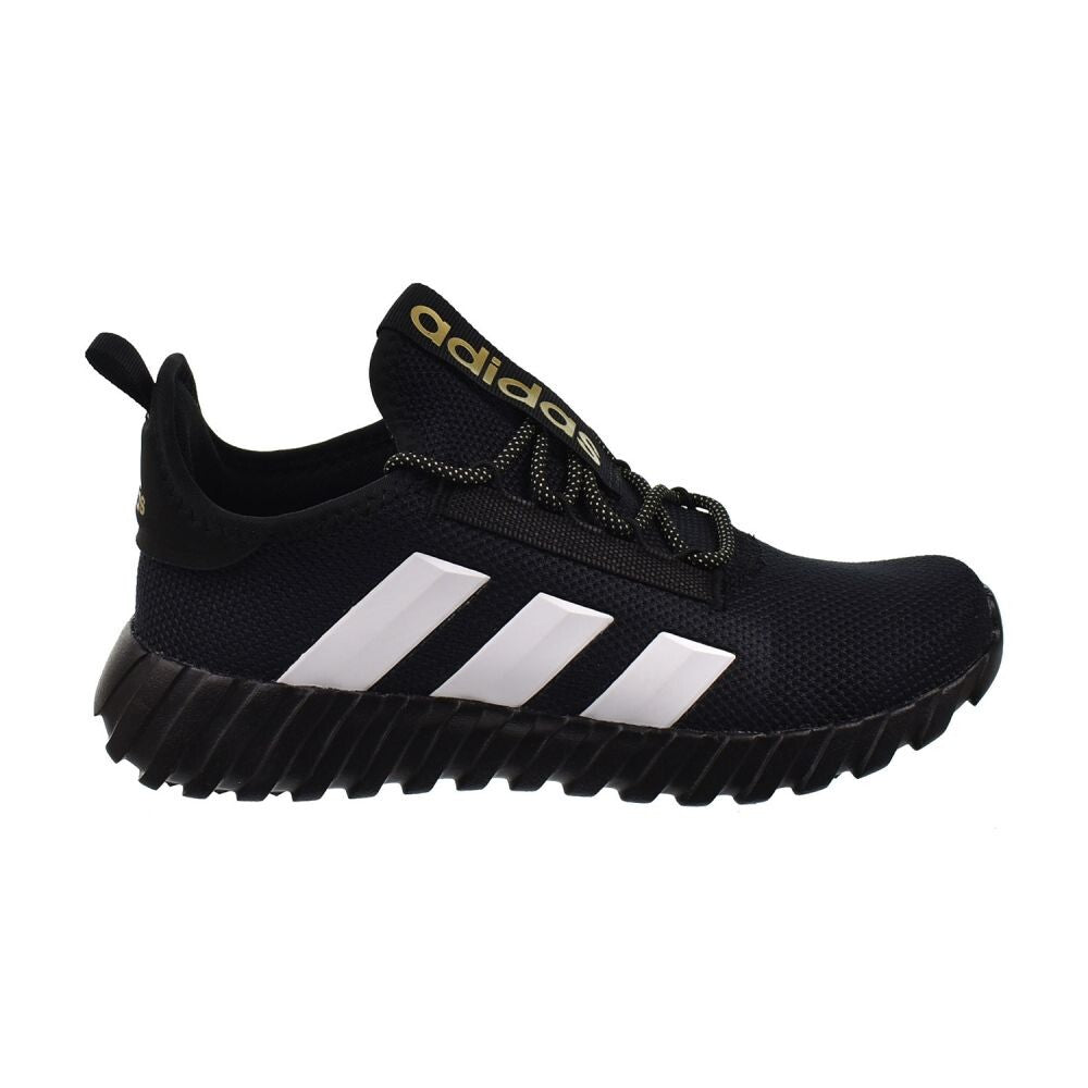 Adidas Kaptir 3S K Big Kids' Shoes Core Black/Metallic Gold/White ji41