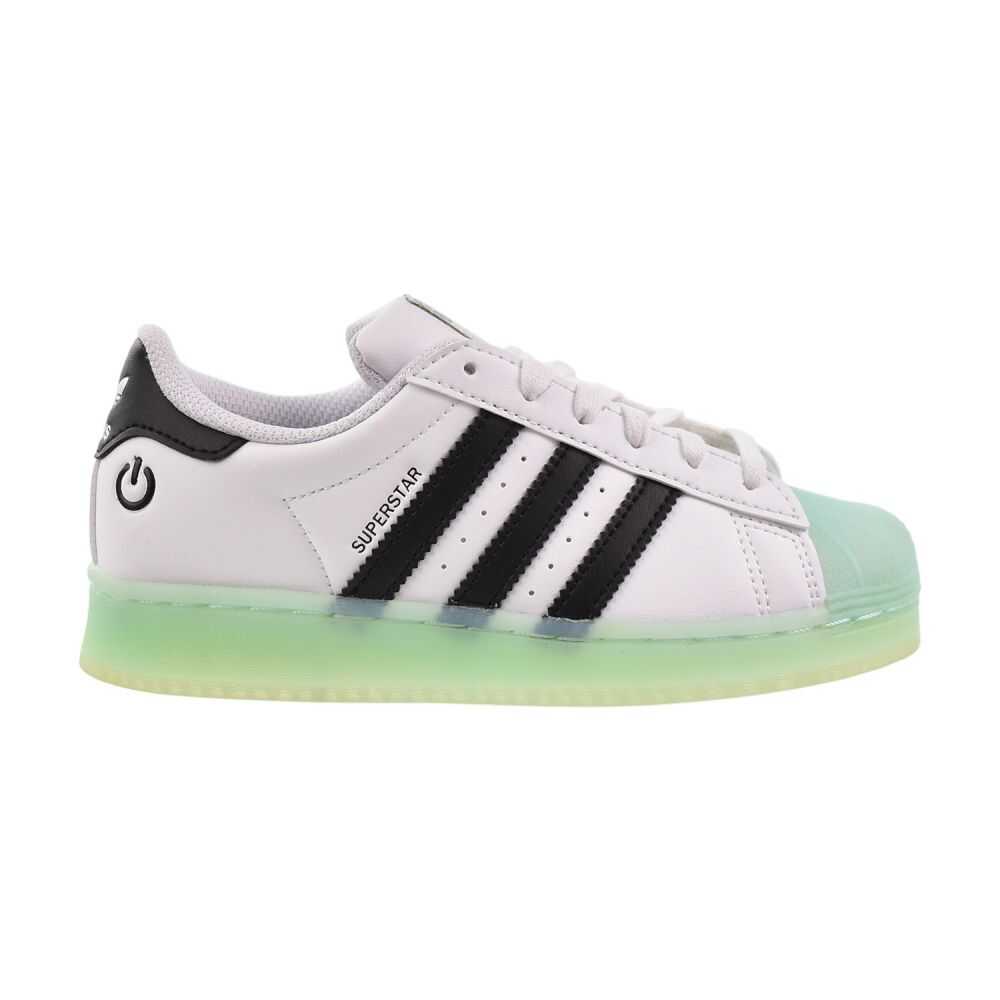 adidas Superstar LED Lights Shoes Kids - Kids - Cloud White / Semi Flash Blue
