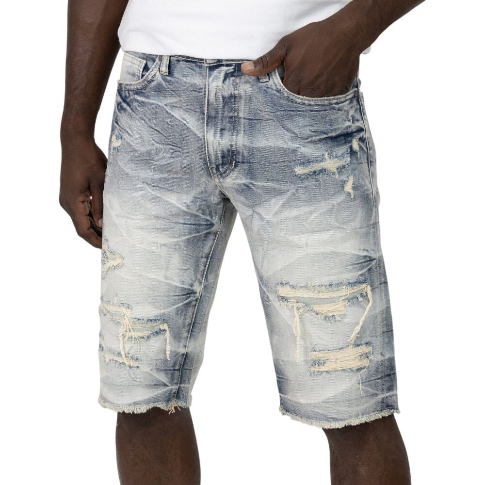 Smoke Rise Essential Denim Men's Shorts Hydro Black js24109-hb