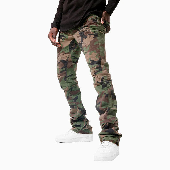 Jordan Craig Stacked Big Kids' Pants Vintage Camo