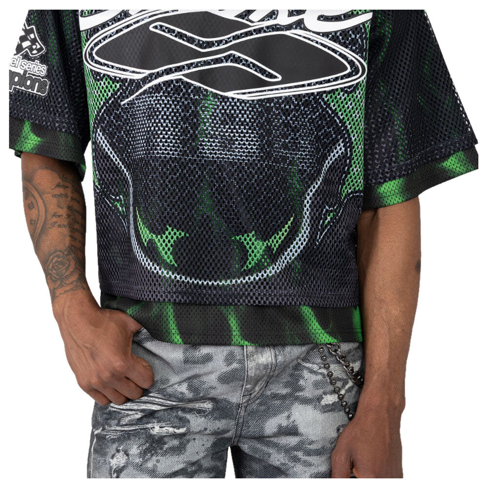 Smoke Rise Perpetual 2-Fer Mesh Men's T-Shirt Black kt26s471-black
