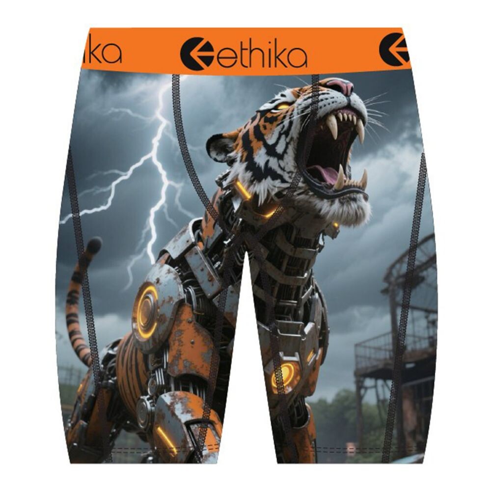 Ethika Cyberfang Men's Boxers Orange/Grey mspaac2607-ogr