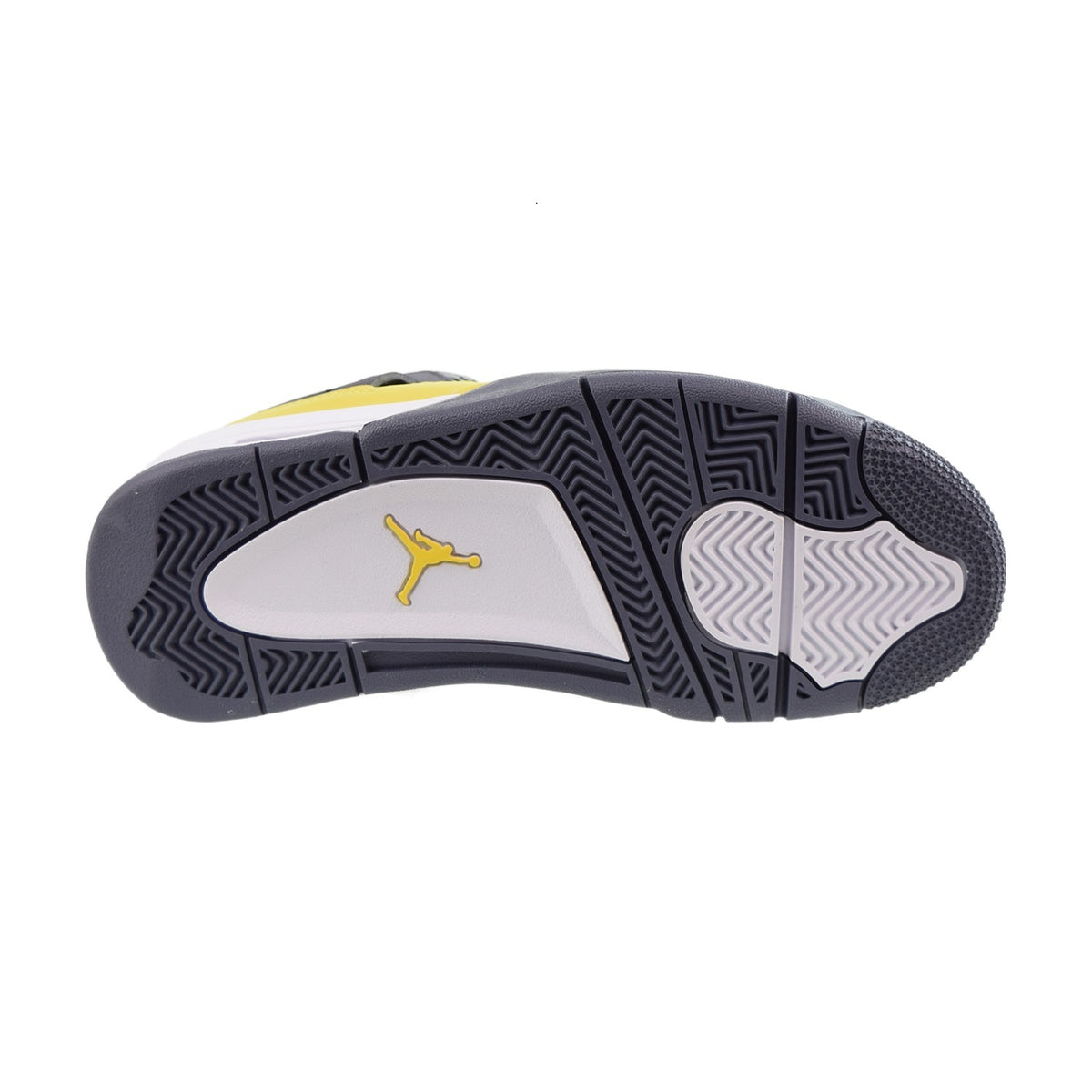 Jordan 4 Retro Lightning (GS) Big Kids' Shoes Tour Yellow-White-Dark Blue
