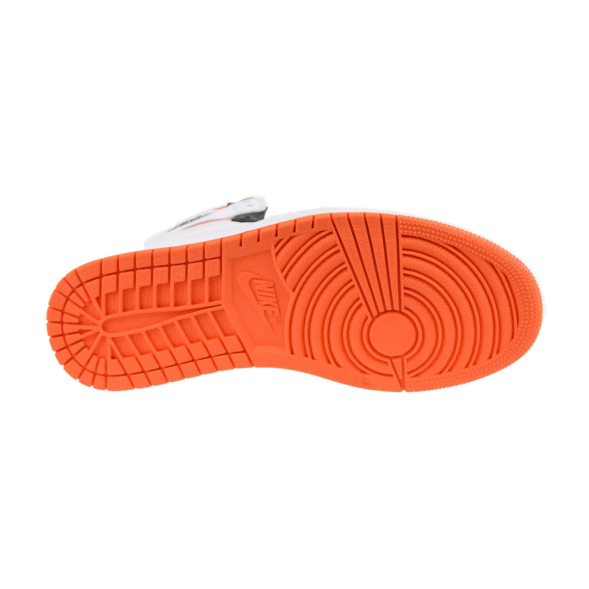 Jordan 1 Retro High Men's Shoes White-Electro Orange-Black