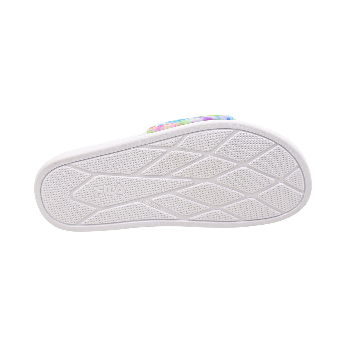 Fila Drifter Lux Tie Dye Women's Slide Sandals White-Light Green