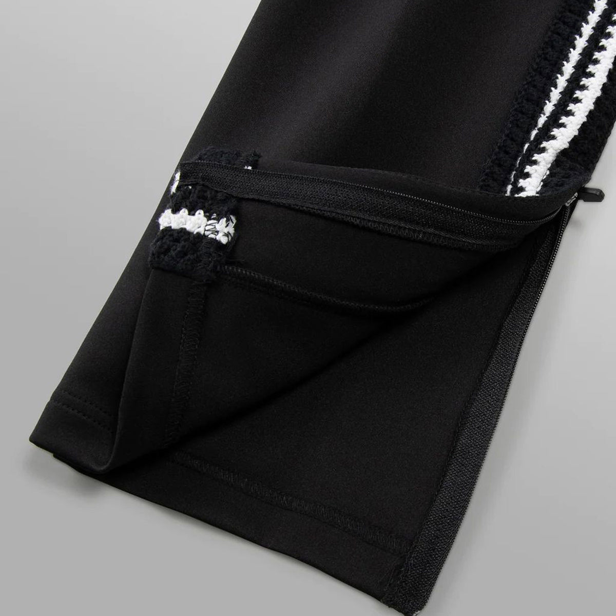 Paper Planes Kingston Crochet Stripe Men's Track Pant Black