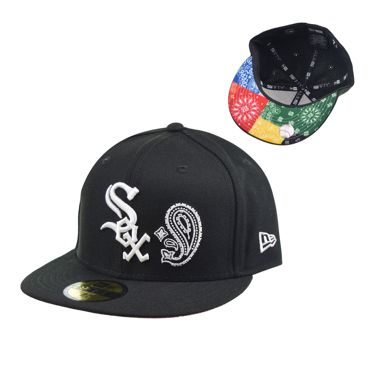 59Fifty MLB Swirl White Sox Cap by New Era
