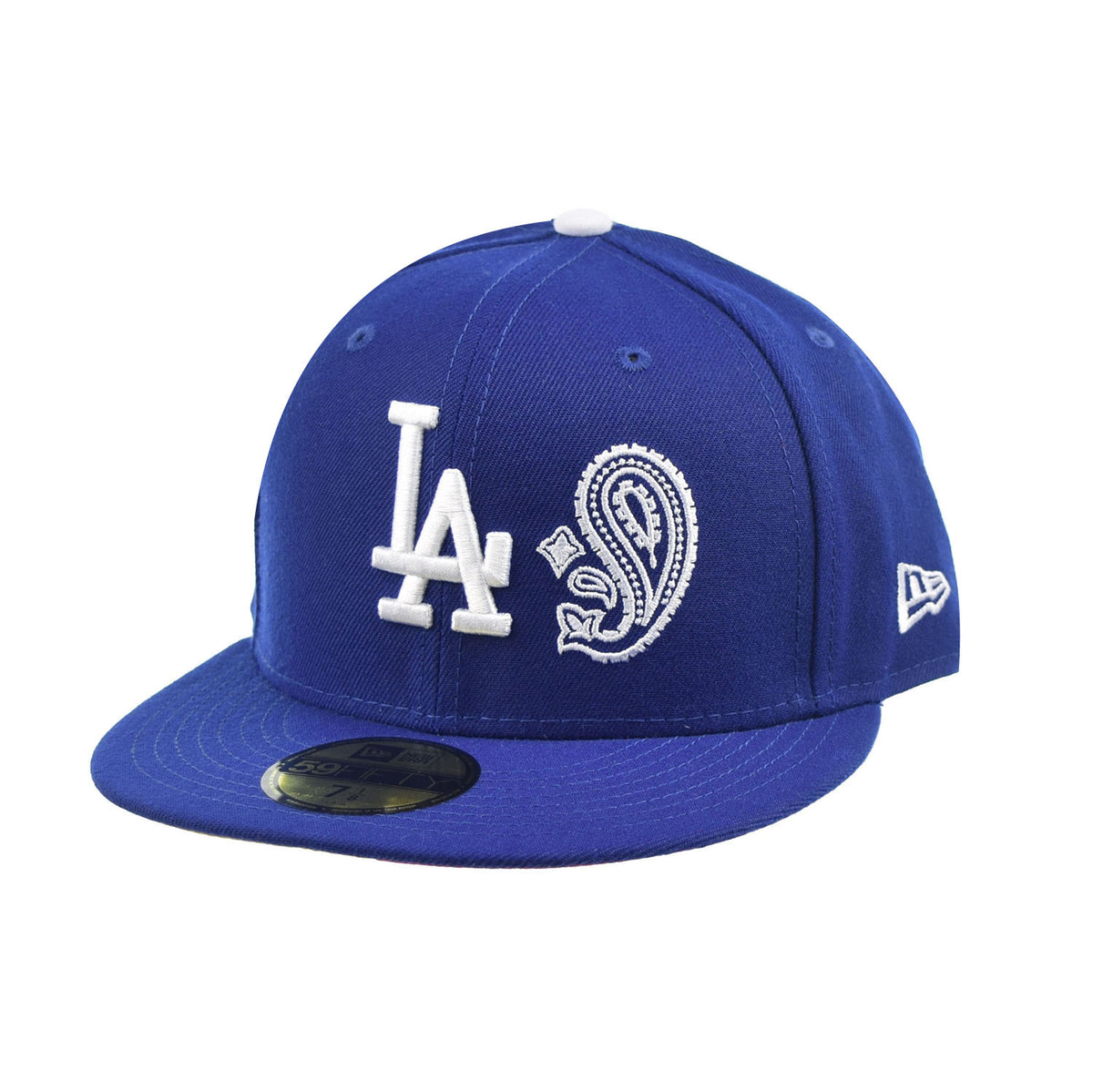 Men's Los Angeles Dodgers New Era Black Paisley Elements 59FIFTY Fitted Hat