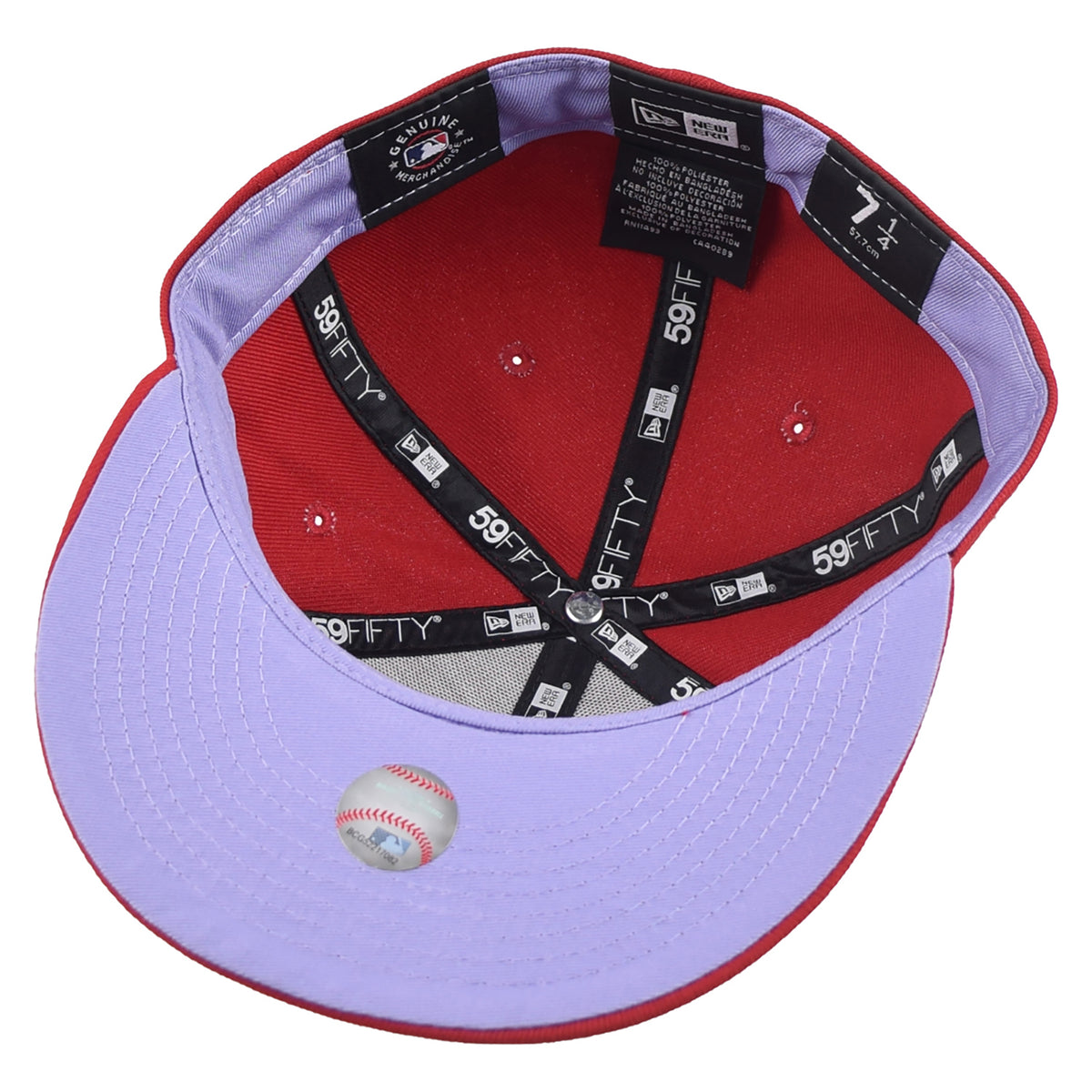 New Era Cincinnati Reds Pop Sweat 59Fifty Men's Fitted Hat Red-Lavender