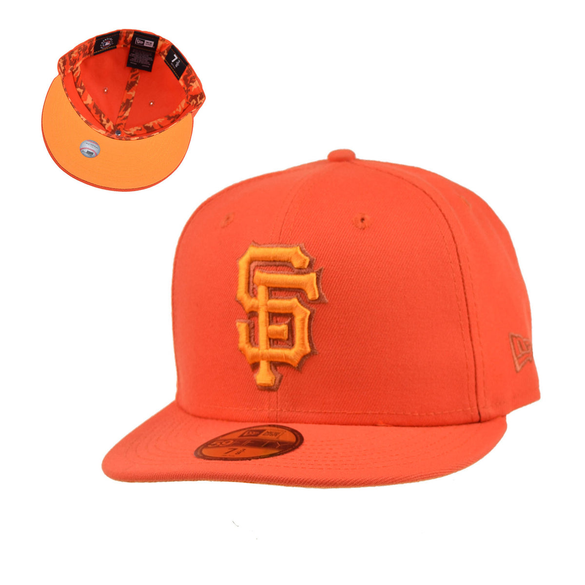 New Era San Francisco Giants MLB Monocamo 59FIFTY Men's Fitted Hat Orange Orange / 7 3/8