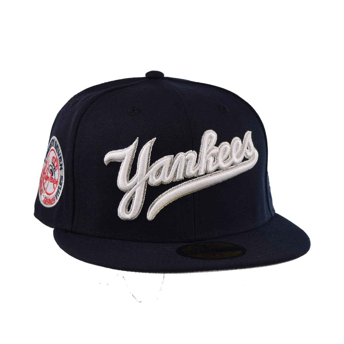 New York Yankees New Era 5950 Basic Fitted Hat - White/Navy