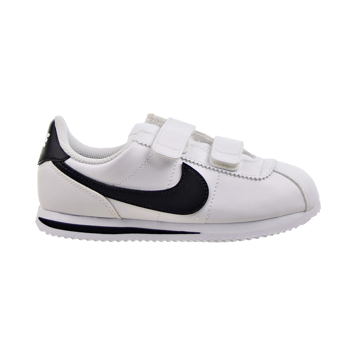 cortez nike white and black