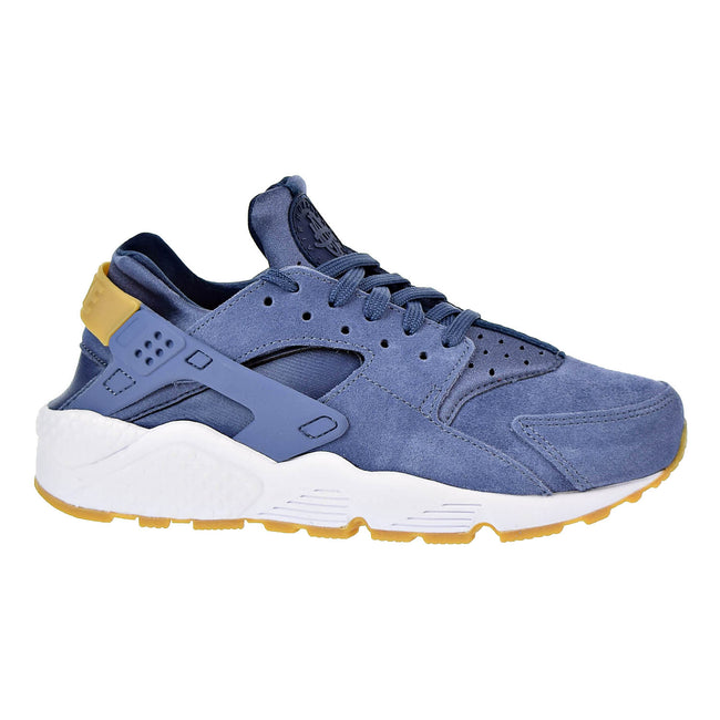 Nike Air Huarache Run Suede Womens Shoes Diffused Blue