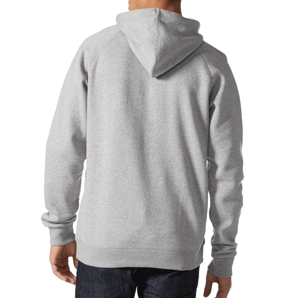 Adidas Originals Trefoil Men's Pull Over Hoodie Medium Grey Heather/White