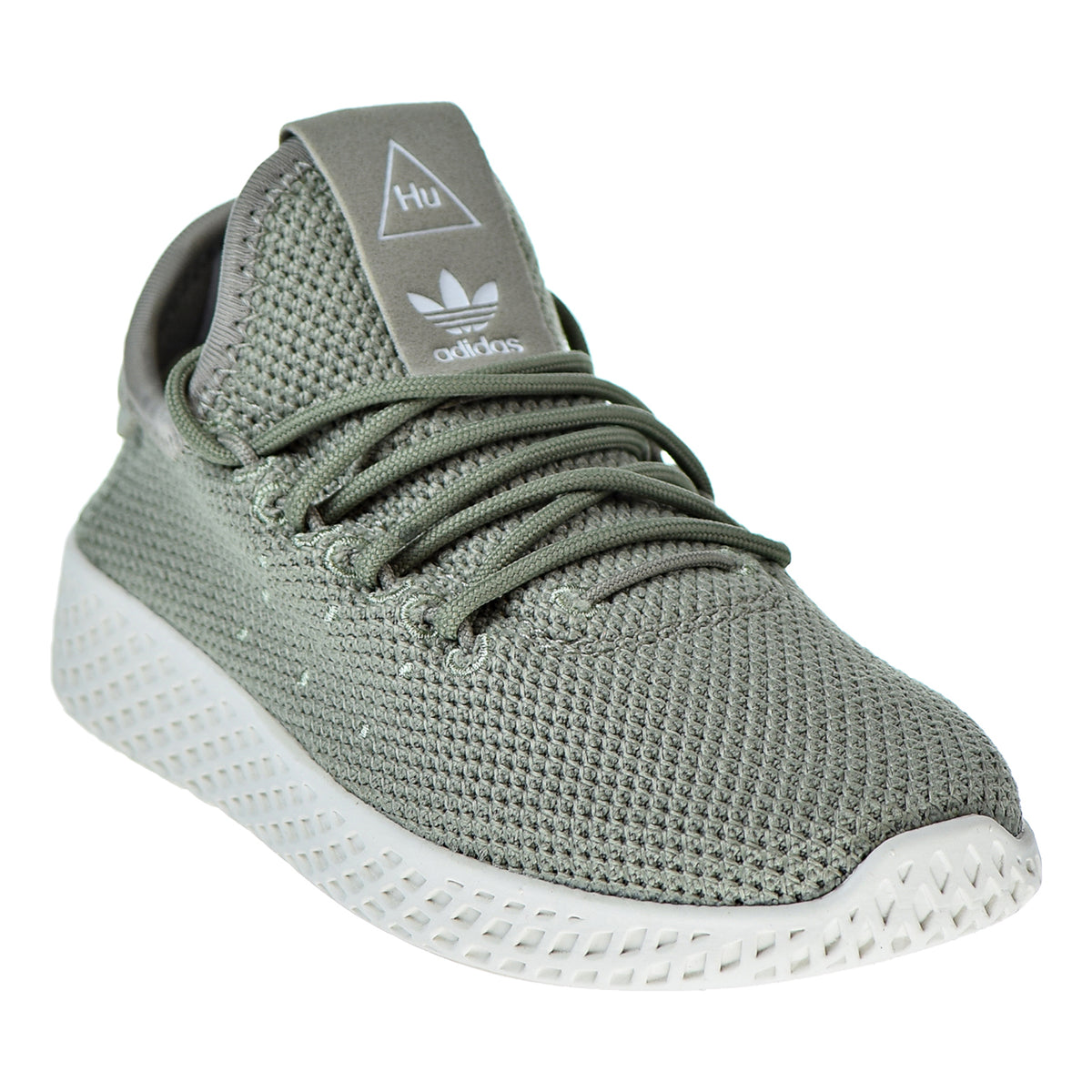 Adidas Pharrell Williams Tennis HU Shoes Linen Green Youth Size 6.5 | shw  CP9806