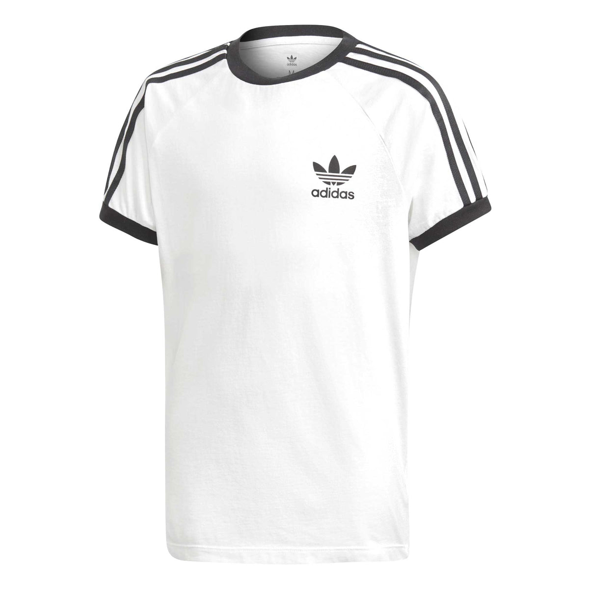 Individualiteit Tegen inspanning Adidas Originals Junior 3-Stripes California Tee White-Black