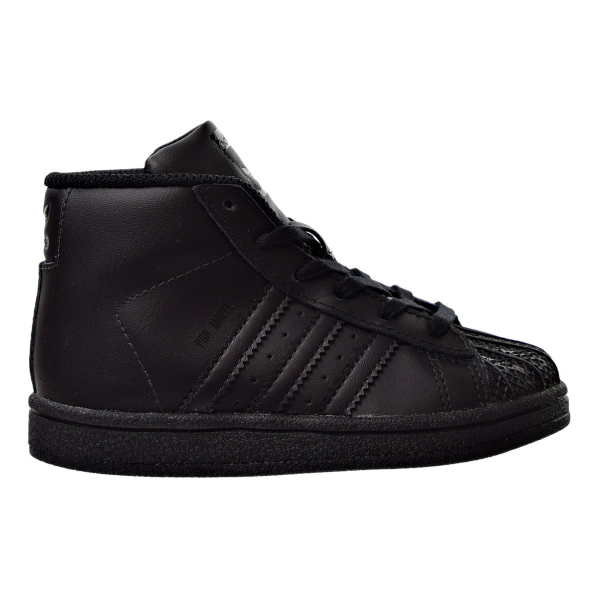 High top shell toe adidas black Clearance