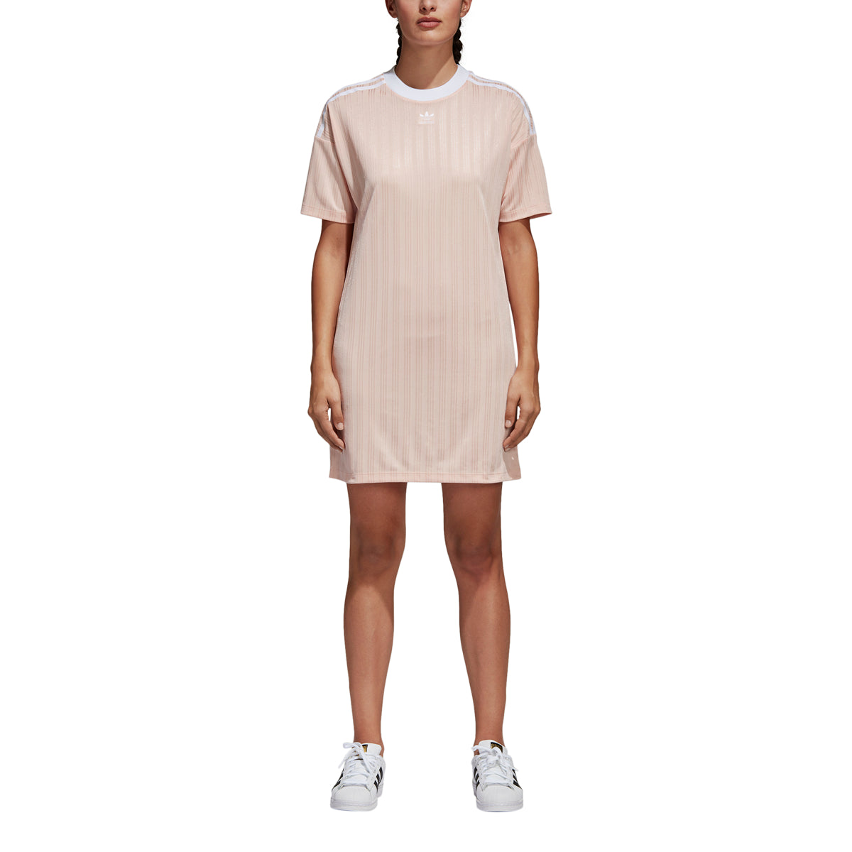 adidas Originals Womens Trefoil Fitness Workout Dress Pink M adidas Originals Womens Trefoil Fitness Workout Dress Pink M