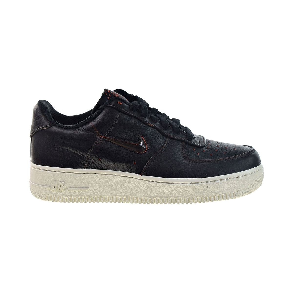 Nike Air Force 1 07 Premium Jewel Men s Shoes Black Safety Orange