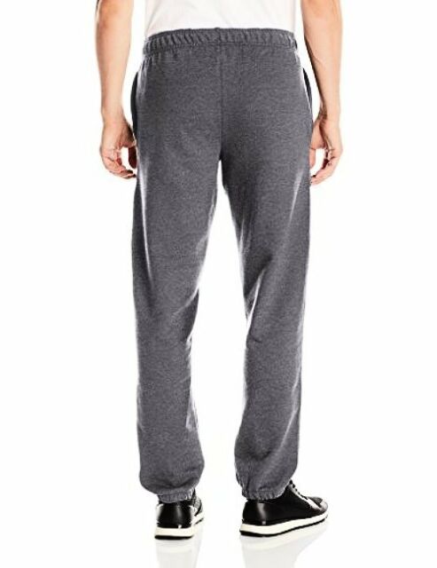 Champion Men's Powerblend Fleece Relaxed Bottom Pants Granite Heather